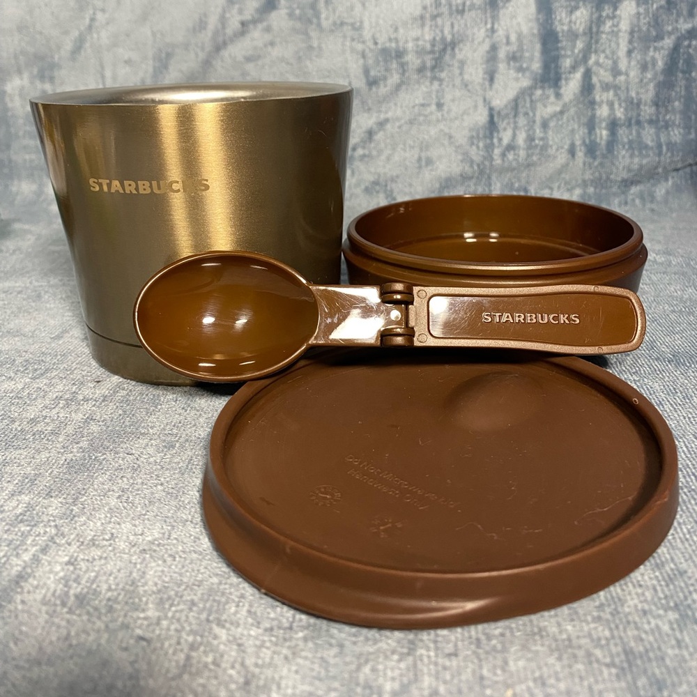 2010 Starbucks Stainless Insulated Food Container 10 OZ Soup / Hot Cereal Spoon
